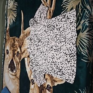 Black and white dress shirt.